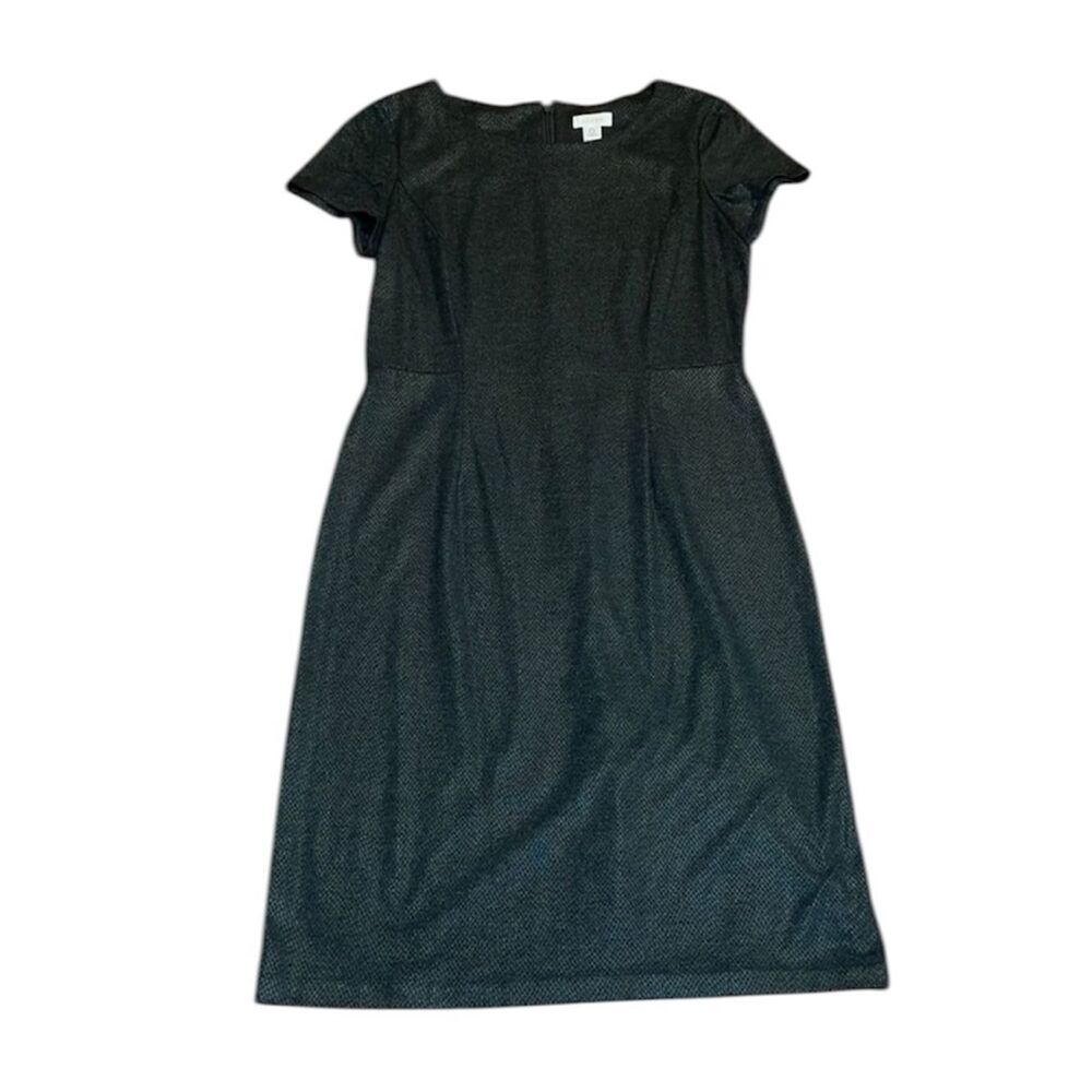 Chico’s Knit Dress,  grey reptile print, size 0